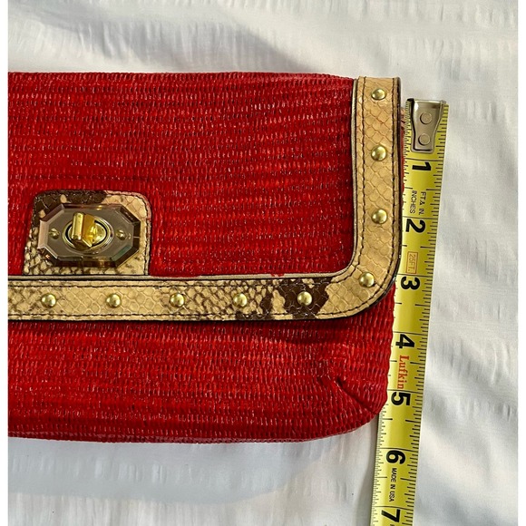 Coach OOAK upstyled Natalie straw wicker clutch - Picture 9 of 16